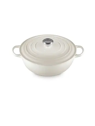 LE CREUSET | Marmite familiale 28cm La Marmite SIGNATURE Azure | creme
